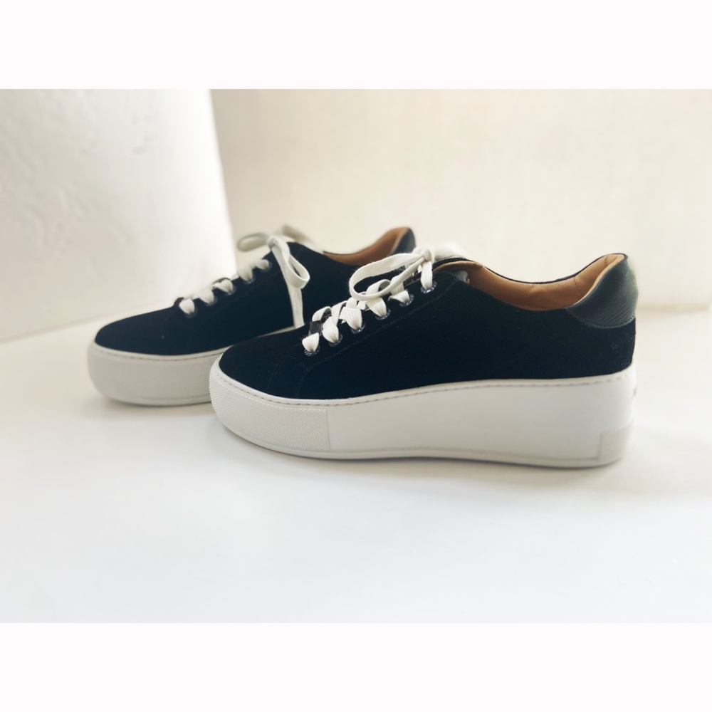 NWOT J Slides MAYA Women's Leather and Suede Platform Sneaker - Picture 5 of 9